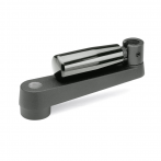 GN471.3-Cranked_Handle_with_Retractable_Handle__Aluminium_Black_Plastic_Coated.png