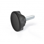 GN636.4-Star_Knob_with_Threaded_Zinc_Plated__Blue_Passivated_Bolt___Black_Plastic_Upper.png