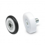 GN753-Guide_Rollers__Outer_Plastic_Black___White_with_Steel_Inner_Ring___Outer_White_Plastic_with_Steel_Zinc_Plated_Threaded_Stud.png