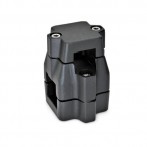 GN135-Two-way-connector-clamps-multi-part-assembly-unequal-bore-dimensions-V-30-SW-black-RAL-9005-textured-finish.jpg