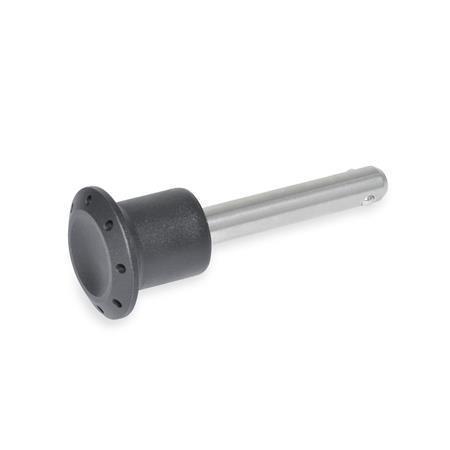 Stainless Steel Locking Pins, GN124.2 Ball Retained, Axial Lock